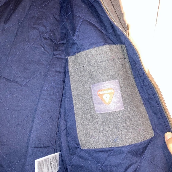 Gap Crewneck Jacket Grey Outside and Inside Pocket - Picture 4 of 4